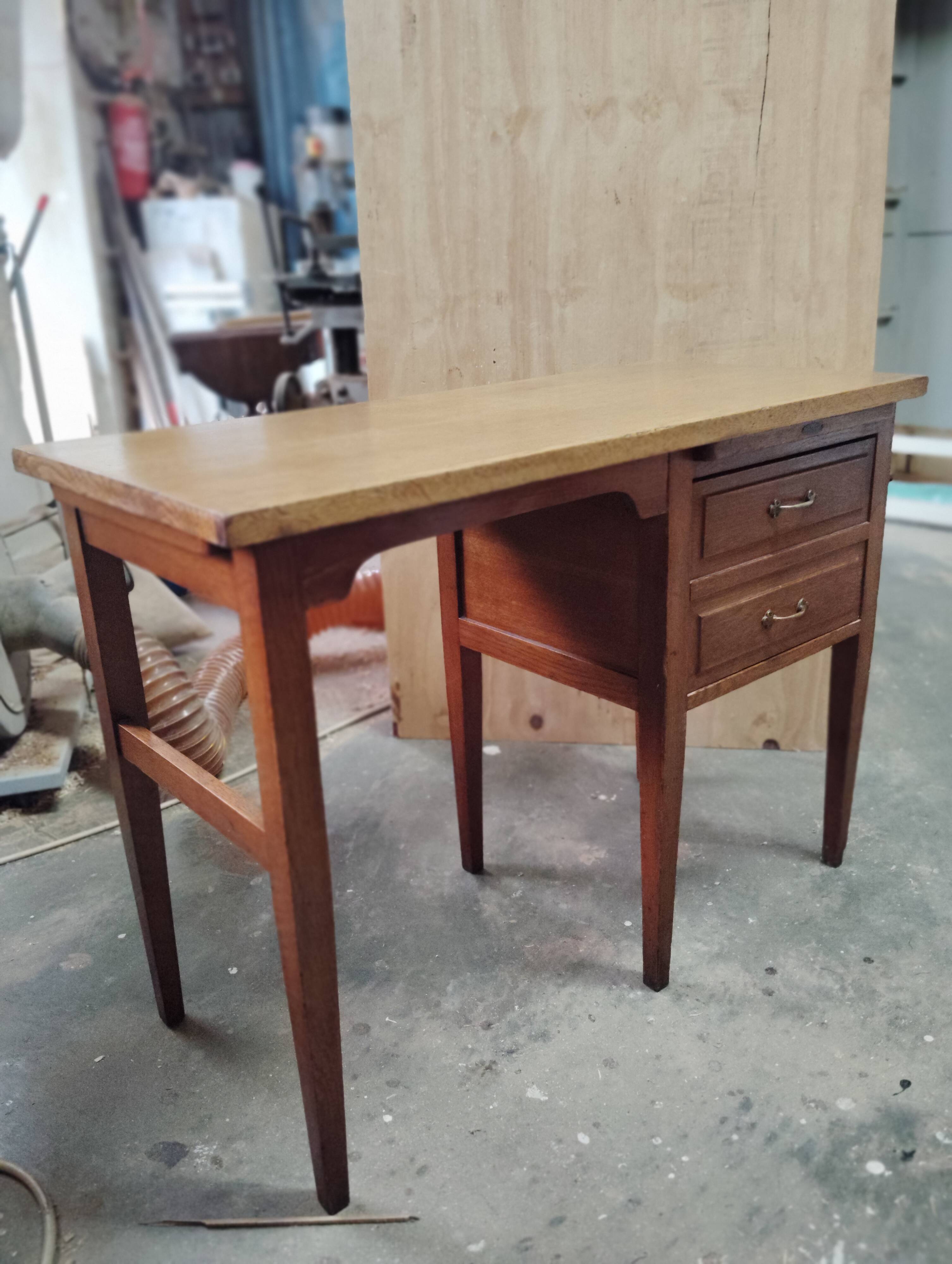 Small vintage oak desk