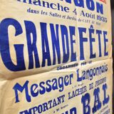 Affiche "Grande Fête" Langon 1935