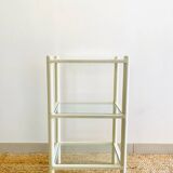 Off-white Bakelite shelf by Makio Hasuike for Gedy 1970