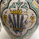 Berrada covered 62 cm amphora in faience of fez morocco