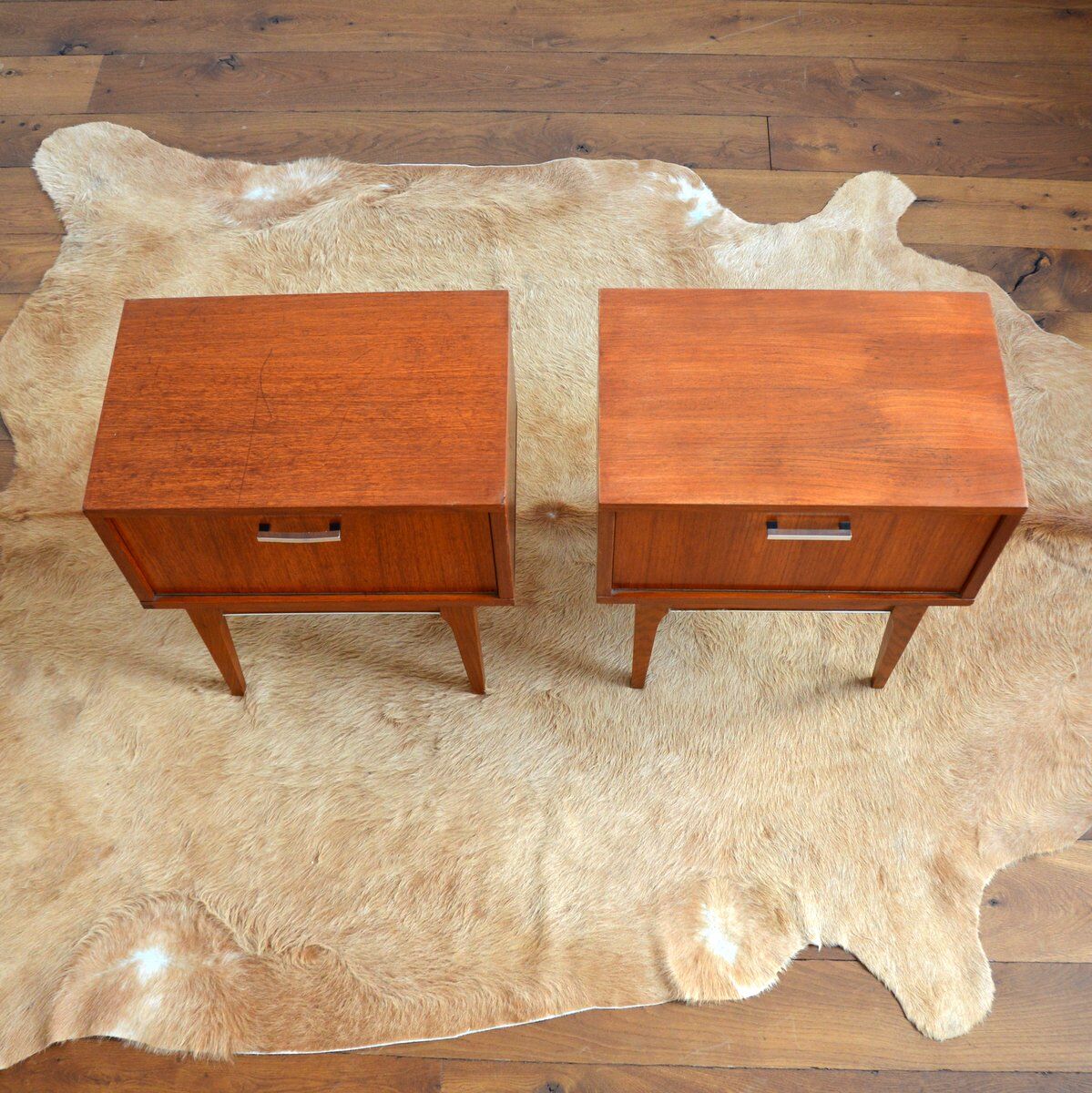 Pair of vintage bedside tables 1960s