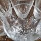 Set of 6 vintage champagne flutes in chiseled crystal