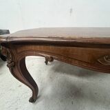 Louis XV style desk in solid walnut, 19th century