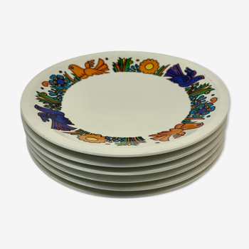 Ensemble de 6 plaques Villeroy et Boch Acapulco