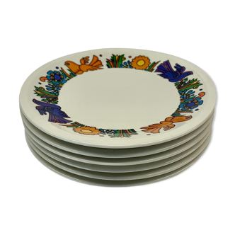 Set of 6 Villeroy & Boch Acapulco plates
