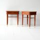 Pair of 1940s Scandinavian Mahogany Nightstands