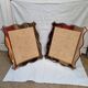 Pair of wall frame art deco pink carved mirror