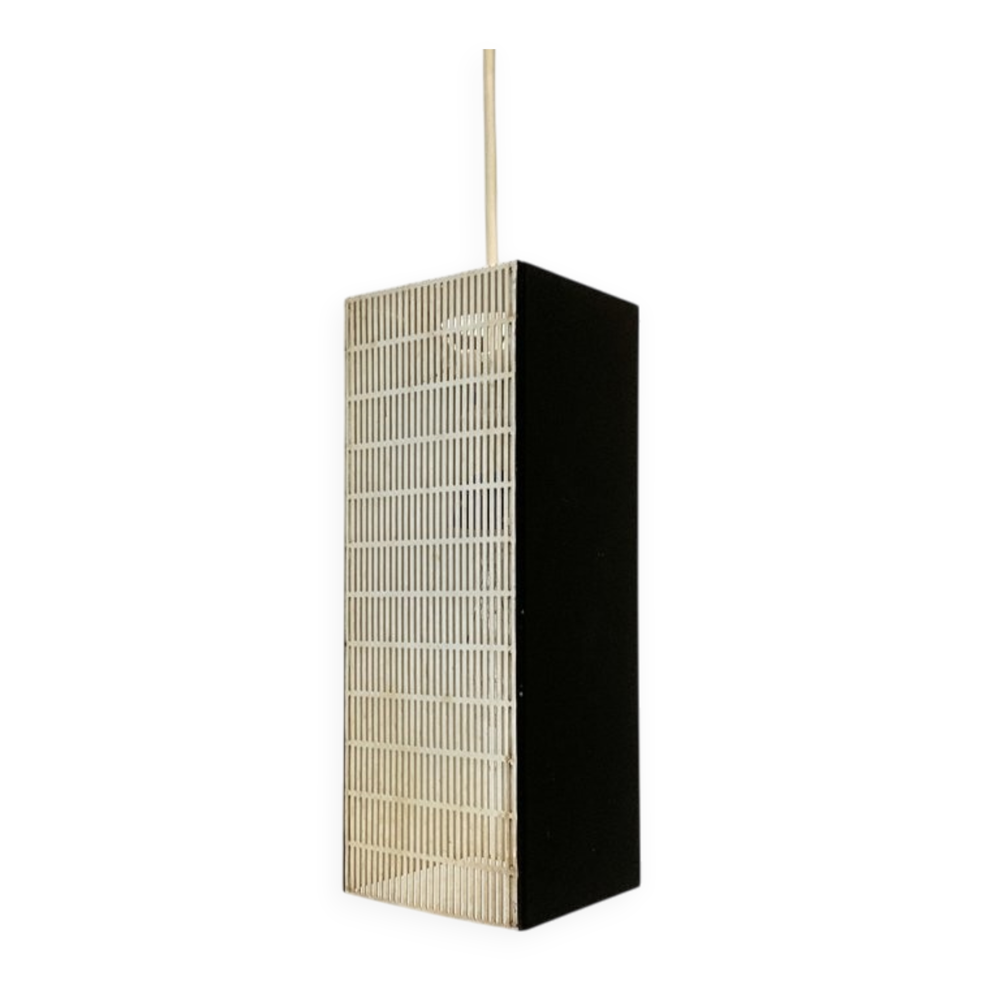 Mid-century German perforated minimalist pendant lamp, 1960s.