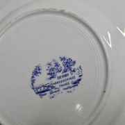 Service de table 52 pièces Derby Sarregemines Bleu profond