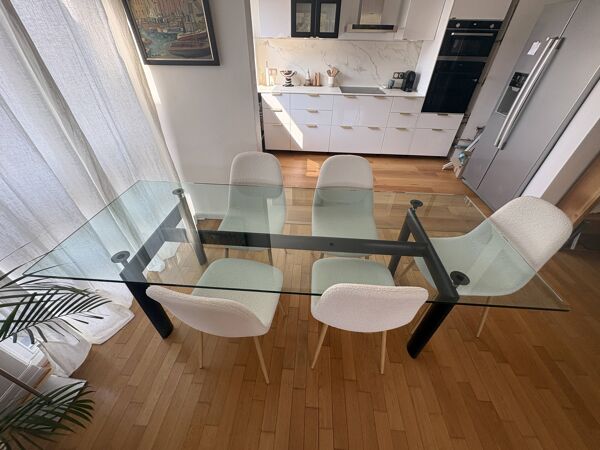 Table lc6 le corbusier signée tres bon etat