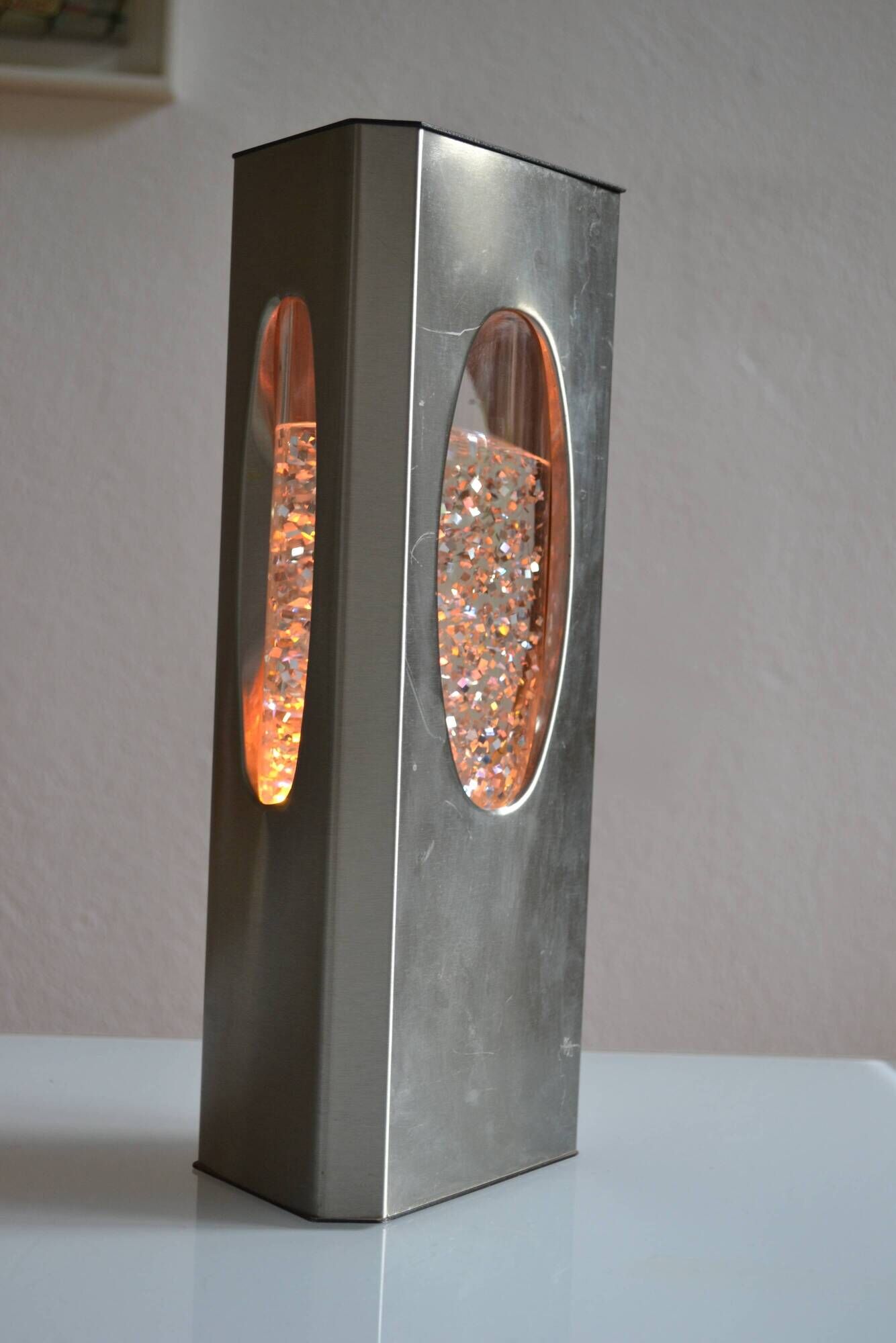 Vintage Space Age Psychedelic 70s 1970s Glitter Lamp