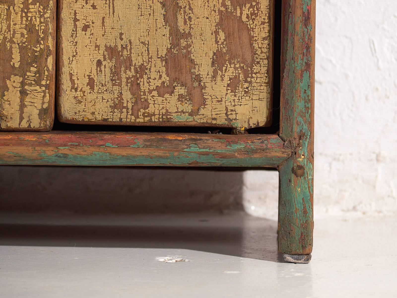 Antique wabi sabi style low cabinet (c.1900)