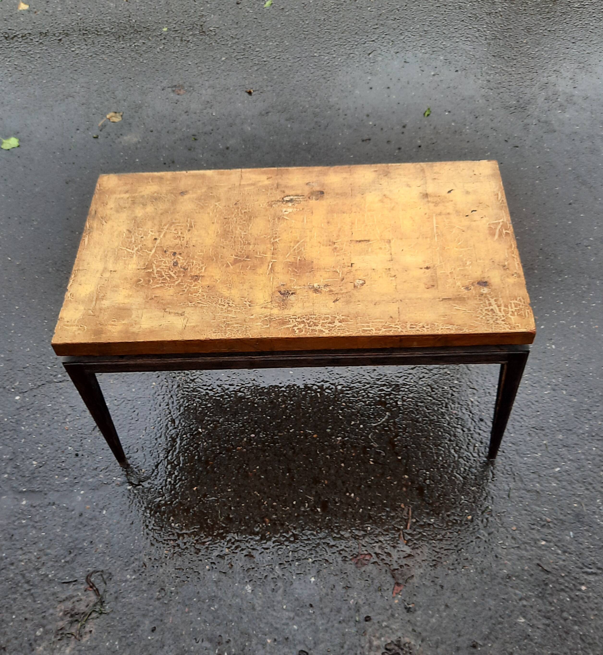 Gold designer coffee table