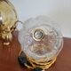 Moulded glass globe walking lamp