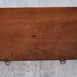 Openwork wooden wall shelf