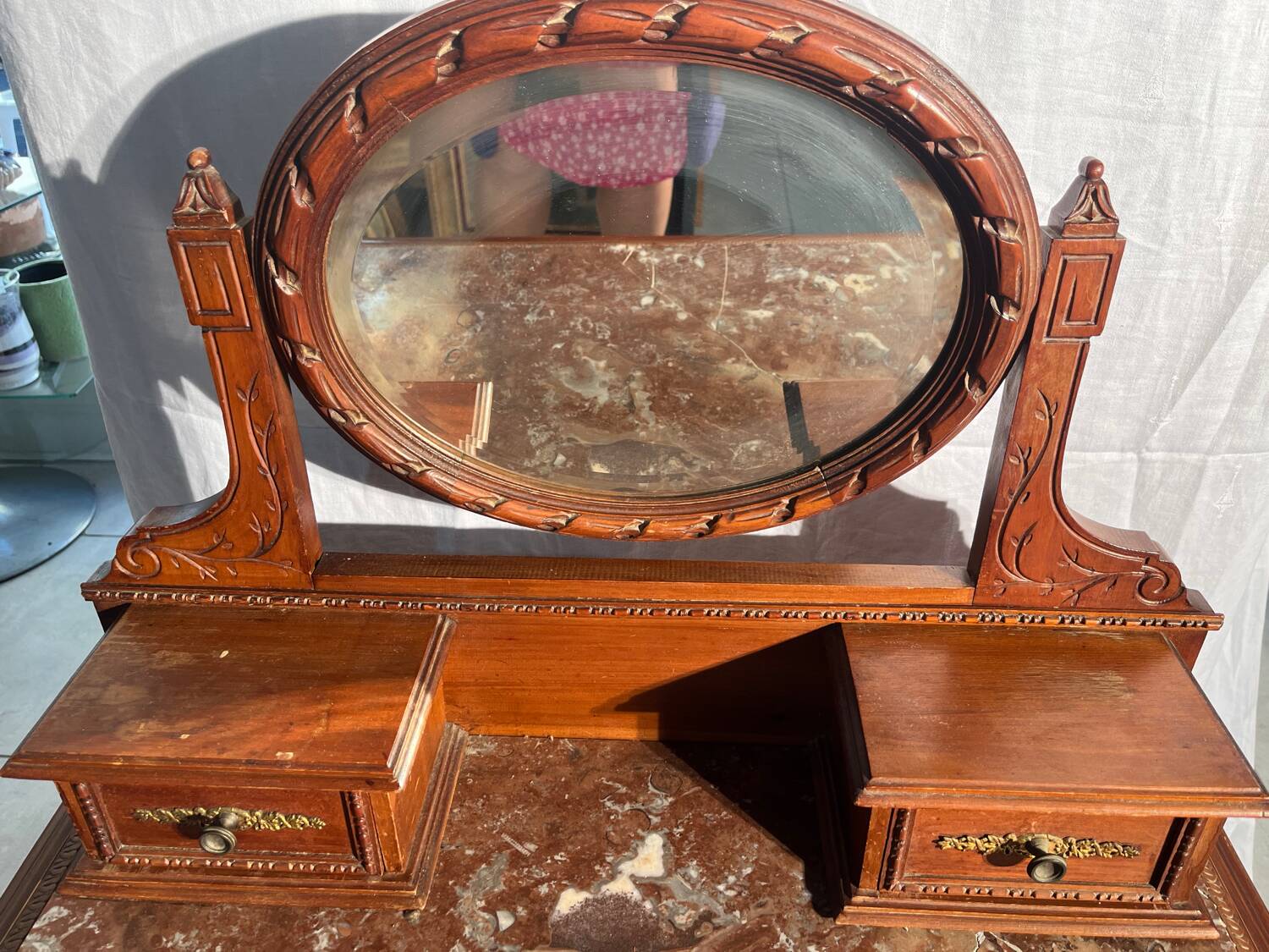 Coiffeuse avec miroir