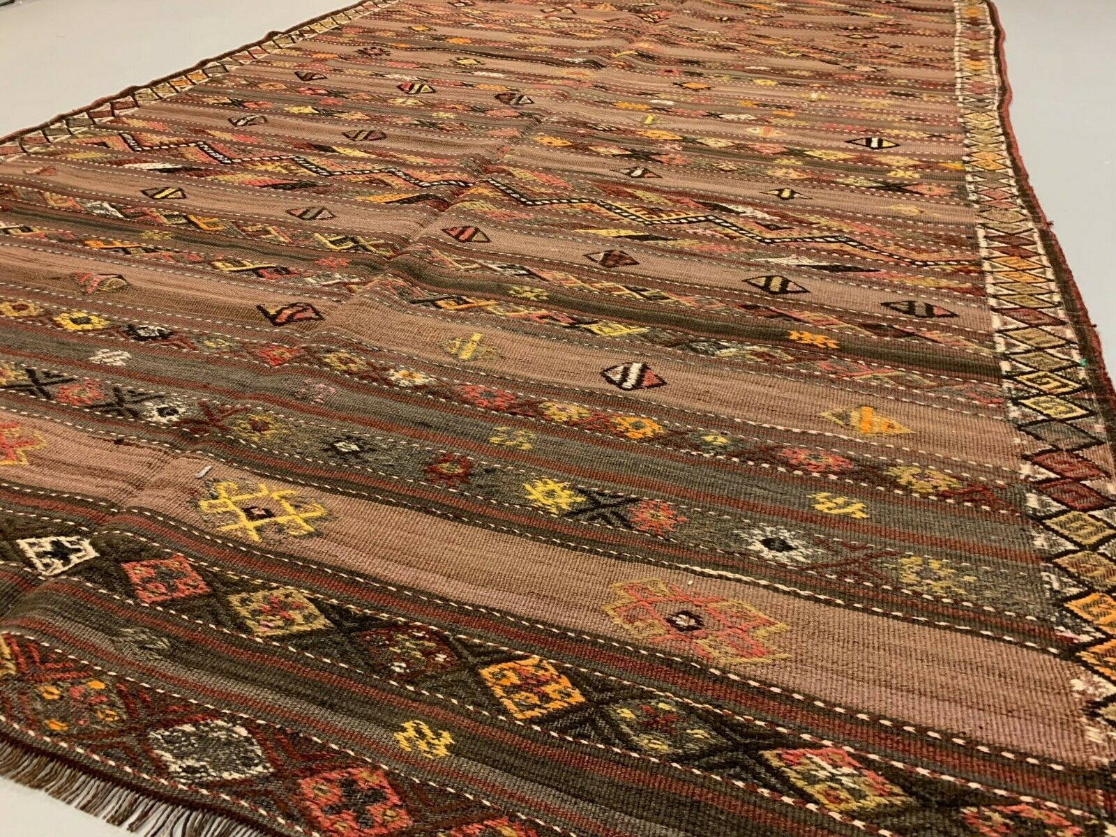 Turkish kilim rug 256x156 cm wool