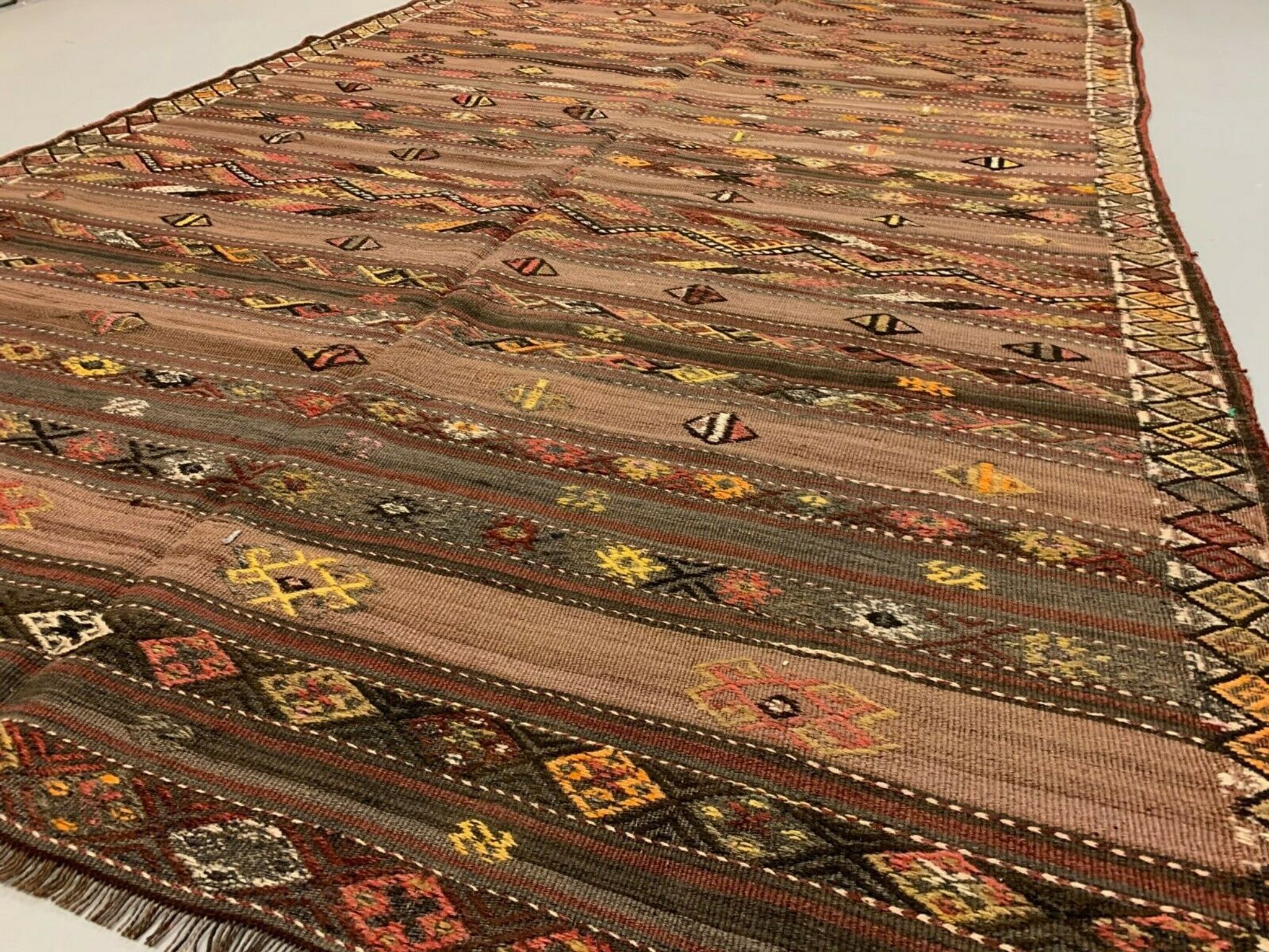 Tapis kilim turc 256x156 cm laine