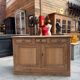 Buffet with 2 doors in oak from the early 20th century.