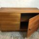 Buffet Box storage cabinet vintage blond walnut 1960-80's