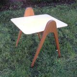 Table basse vintage pied compas