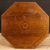 Side table English inlaid wood