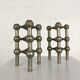 Nagel - suite of 6 "stoff" candle holders