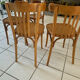 Set of 4 vintage bistro chairs from the 1960s.