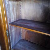 Mahogany bookcase glazed glass warhead windows