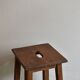 Ancient wooden workshop stool