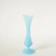 Lace-edged opaline vase, blue, 1960