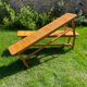 Pair of vintage 1970 pine benches