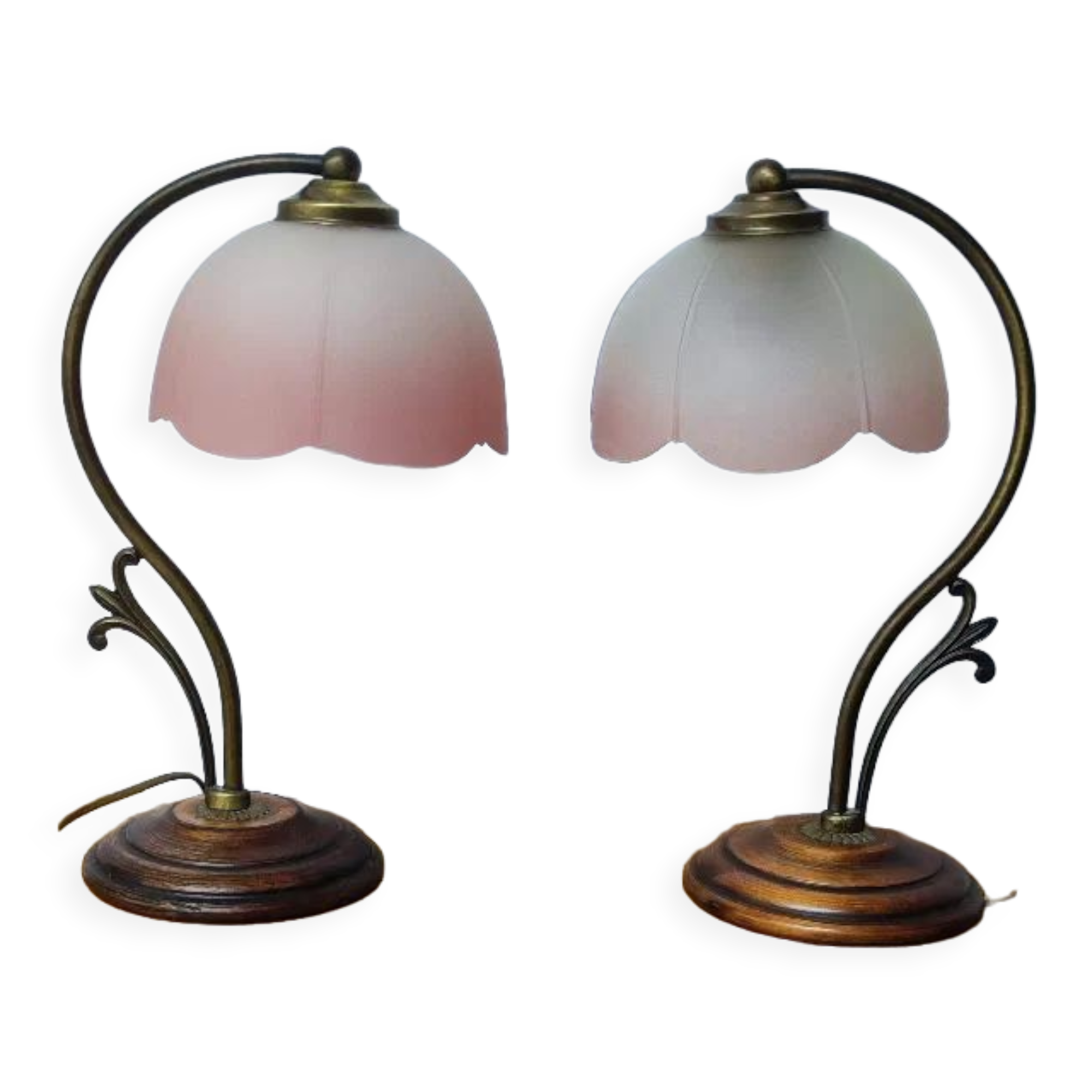 Pair of bedside lamps