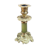 Brass candle holder and onyx-70s