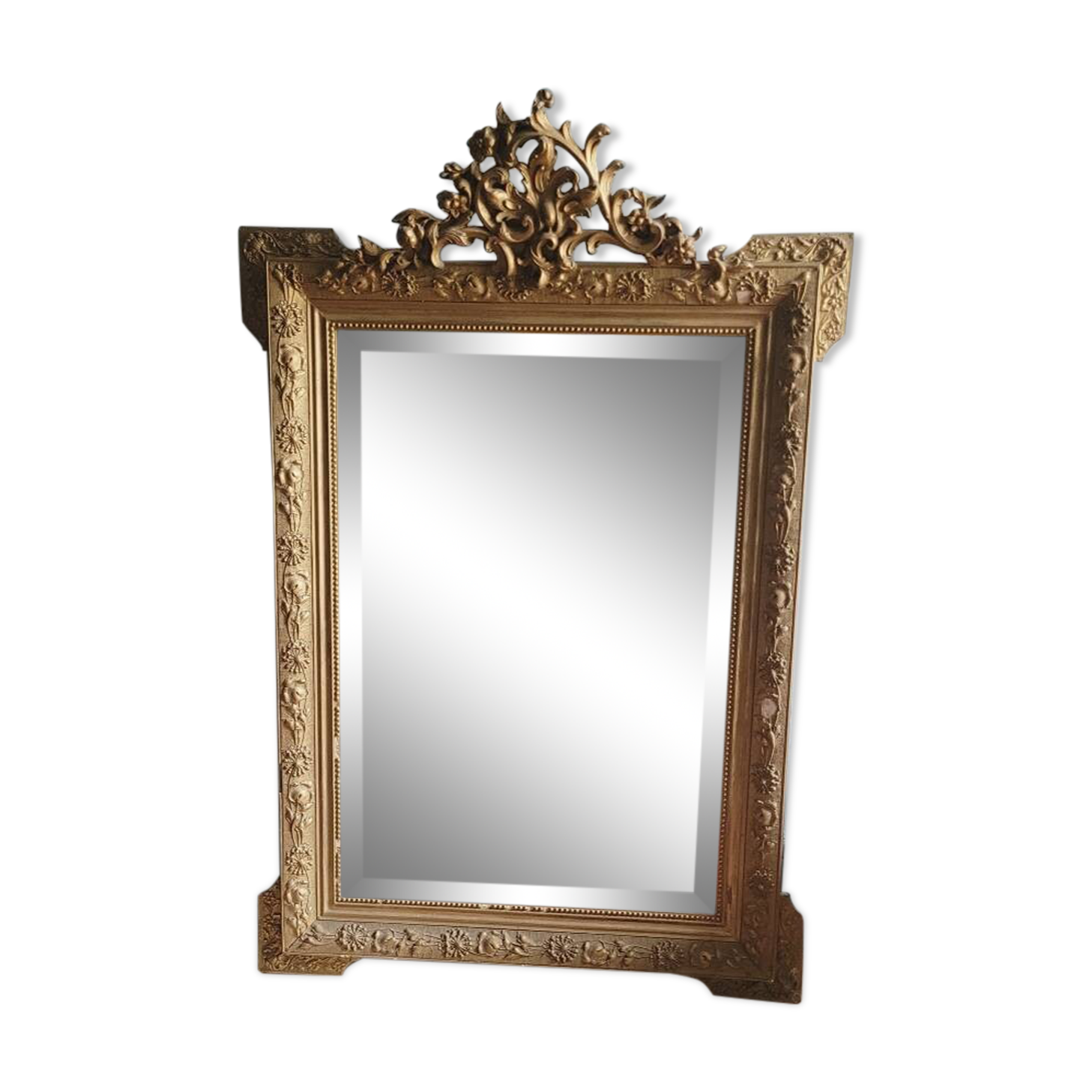 Large Edmond pedimented mirror