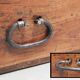 Massive ash chest and iron handles - mid-19th century