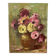 Painting bouquet, oil on canvas on frame flowers 35X27.