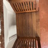 Indonesian carved teak bench