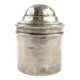 Eclectic pill box, silver-plated brass, Bronowski, Poland, 19th century