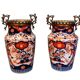Pair of Japanese vases, Meiji period