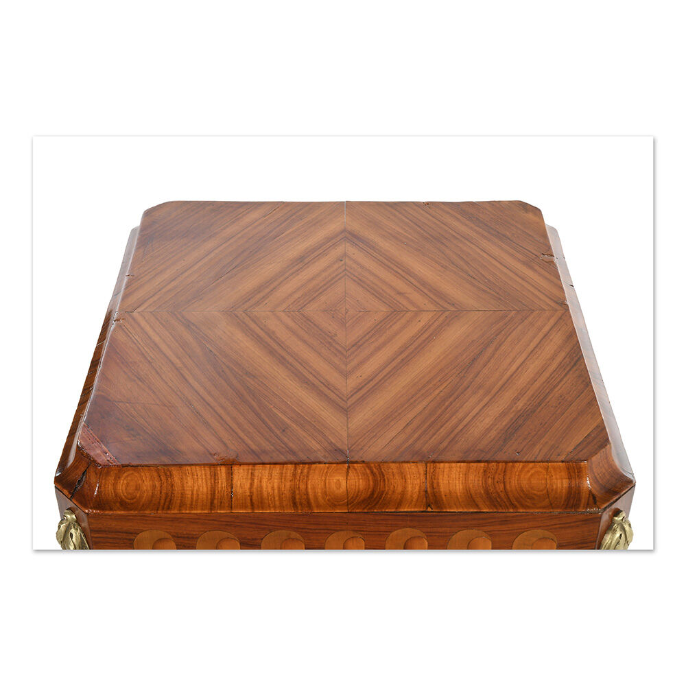 Art Deco style column in marquetry