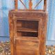 Glass side table in Burmese teak