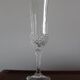 12 vintage glass champagne flutes, Longchamp, Cristal d’Arques