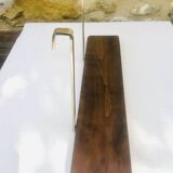 Vintage wall shelf, hanging, metal and wood
