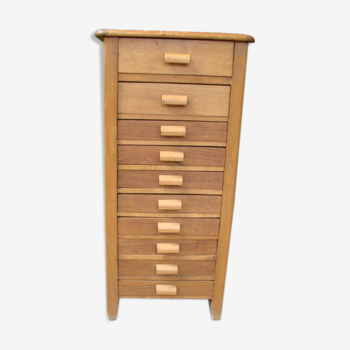 Multi-drawer antique oak craft furniture