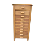 Multi-drawer antique oak craft furniture
