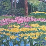 Flower landscape signed 1960