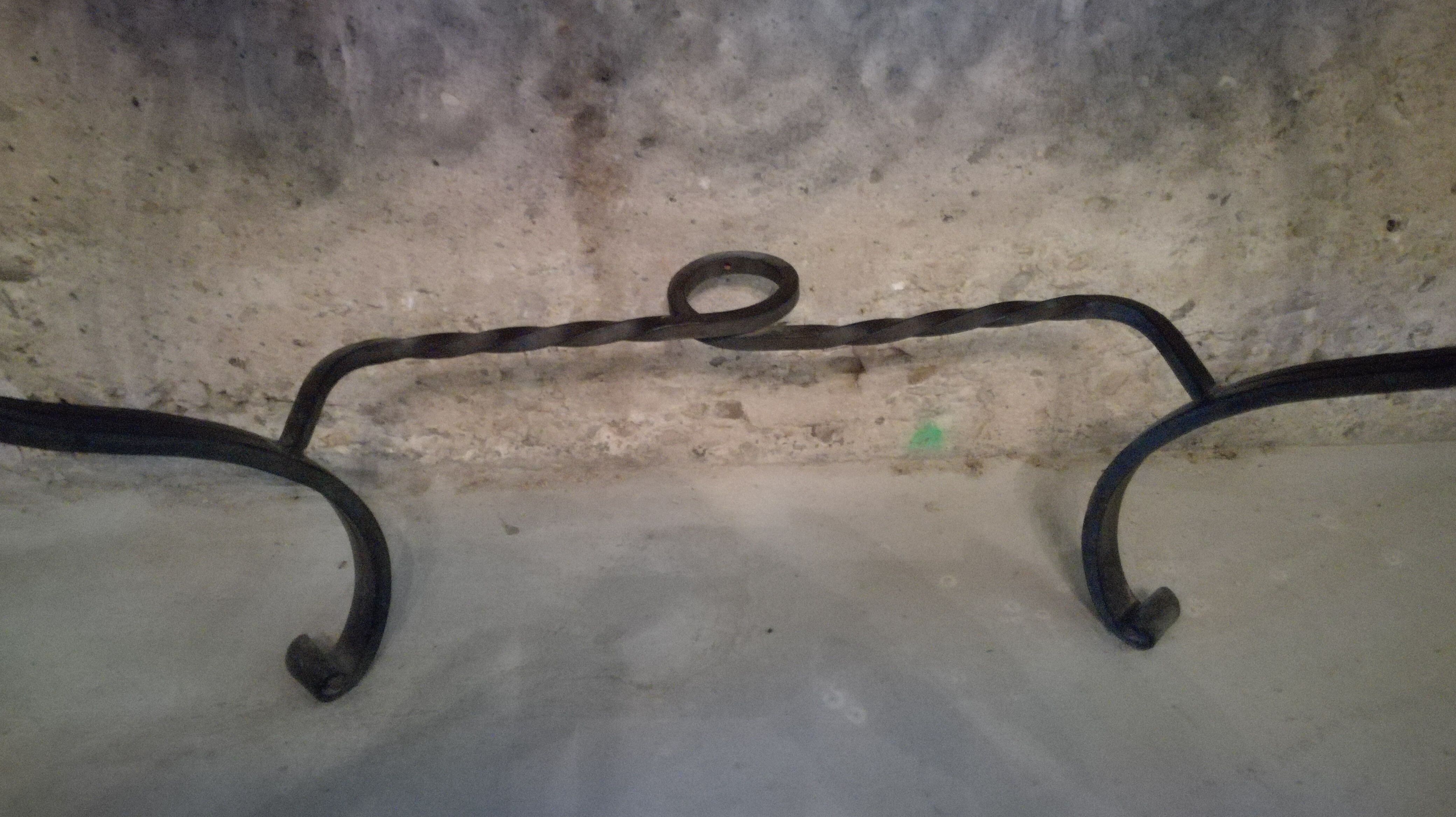 1950s wrought iron console