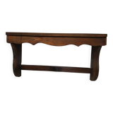 Antique Wall Shelf with Vintage Hooks