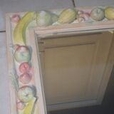 Vintage mirror year 70 80 Decorative Plaster Fruit Decorations
